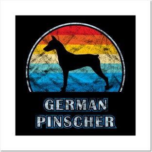 German Pinscher Vintage Design Dog Posters and Art